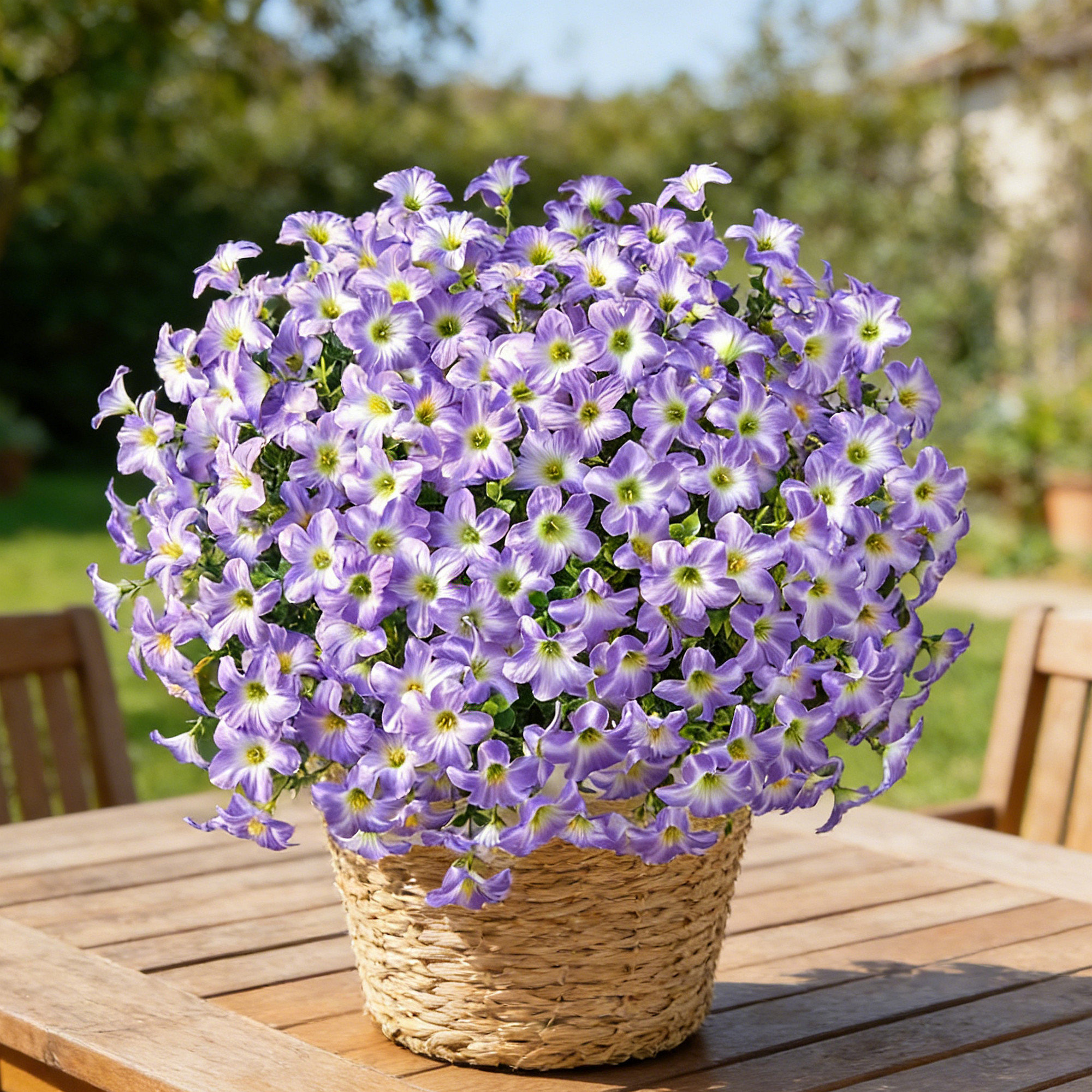 Primrue Artificial Fake Flowers For Outdoor, 12PCS Realistic Fake
